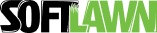 Logo of SoftLawn in green and black
