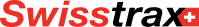 Logo of Swisstrax in red and black